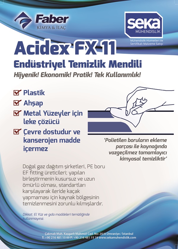 Seka Acidex Fx11 Endüstriyel Temizlik Mendili tanıtım